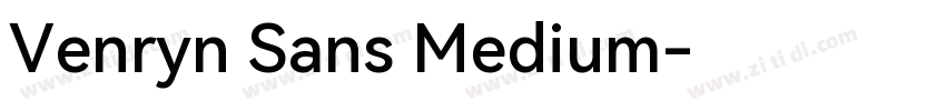 Venryn Sans Medium字体转换